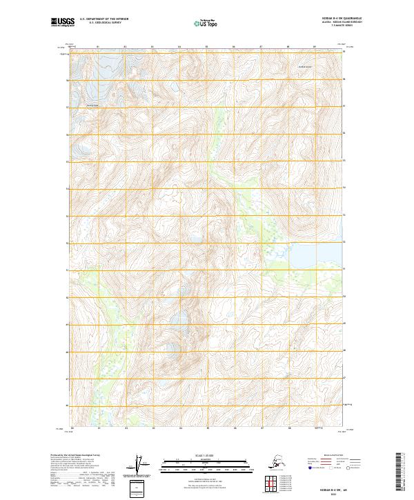 USGS Topographic Map – Kodiak B-4 SW