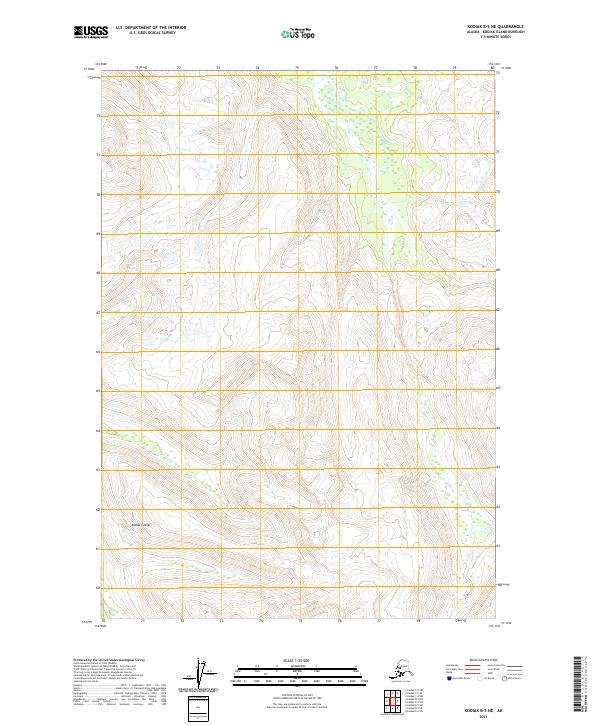 USGS Topographic Map – Kodiak B-5 NE