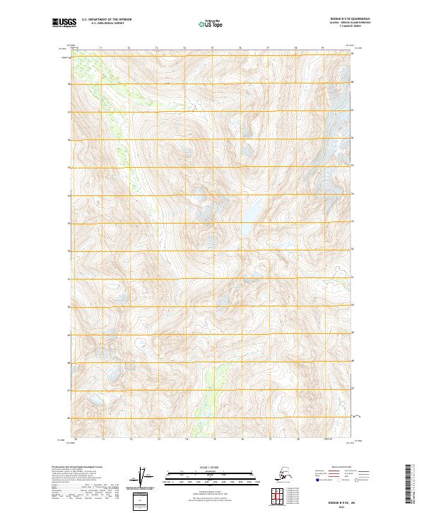 2021 Map of Kodiak B-5 SE, 2021 Print