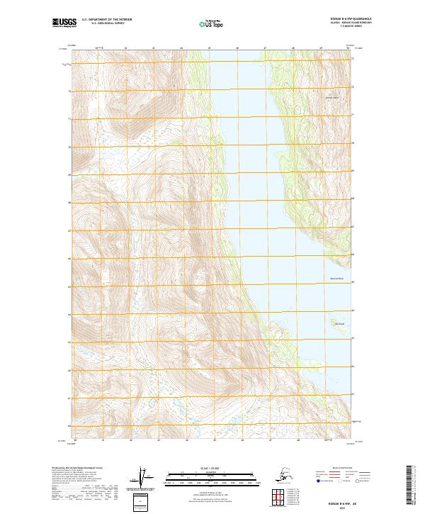 USGS Topographic Map – Kodiak B-6 NW