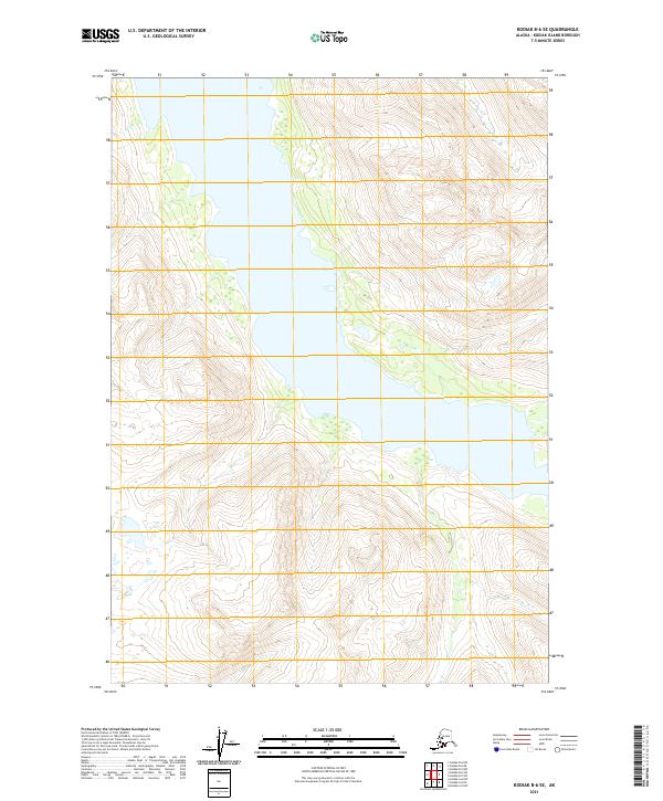 2021 Map of Kodiak B-6 SE, 2021 Print