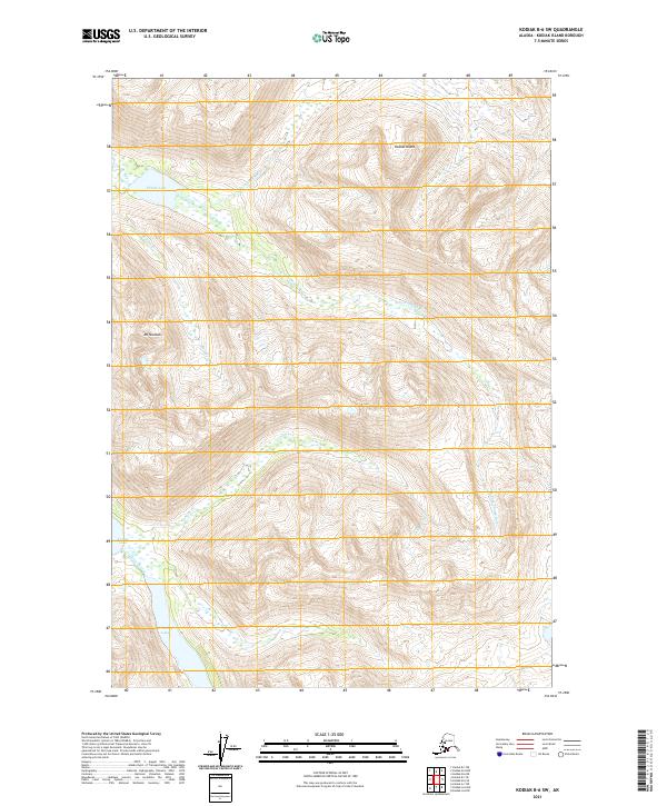 USGS Topographic Map – Kodiak B-6 SW