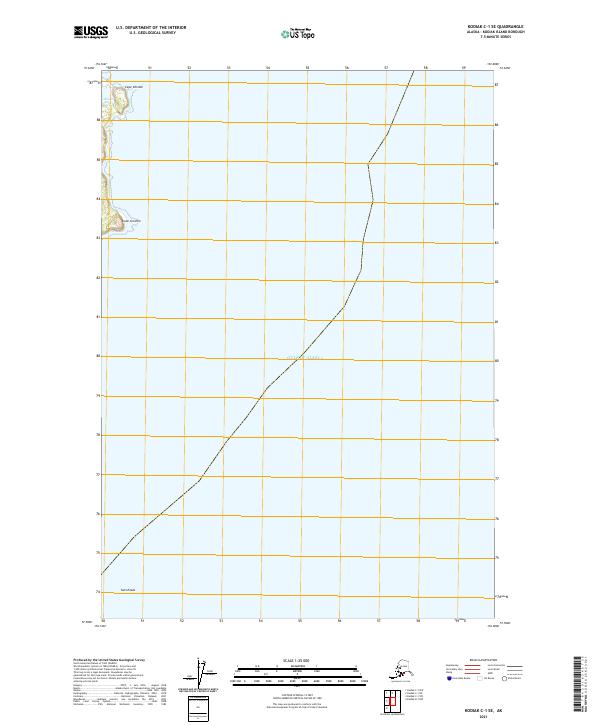 USGS Topographic Map – Kodiak C-1 SE