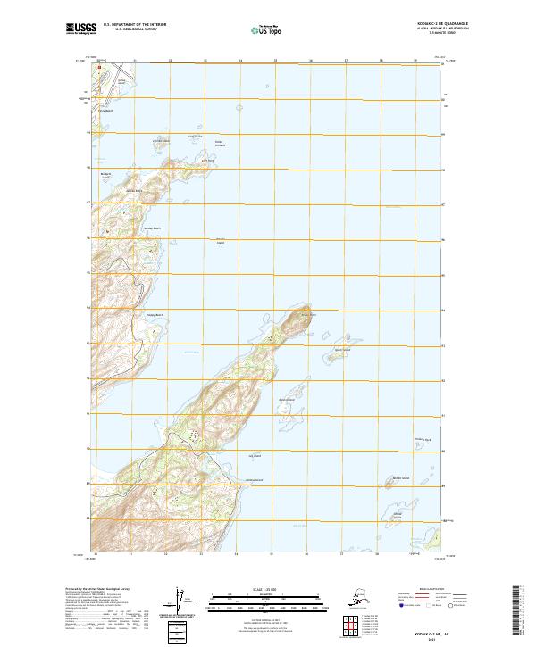 USGS Topographic Map – Kodiak C-2 NE