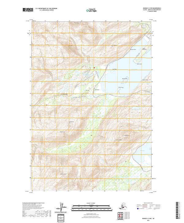 USGS Topographic Map – Kodiak C-2 NW