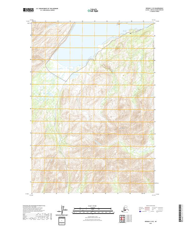 USGS Topographic Map – Kodiak C-2 SE