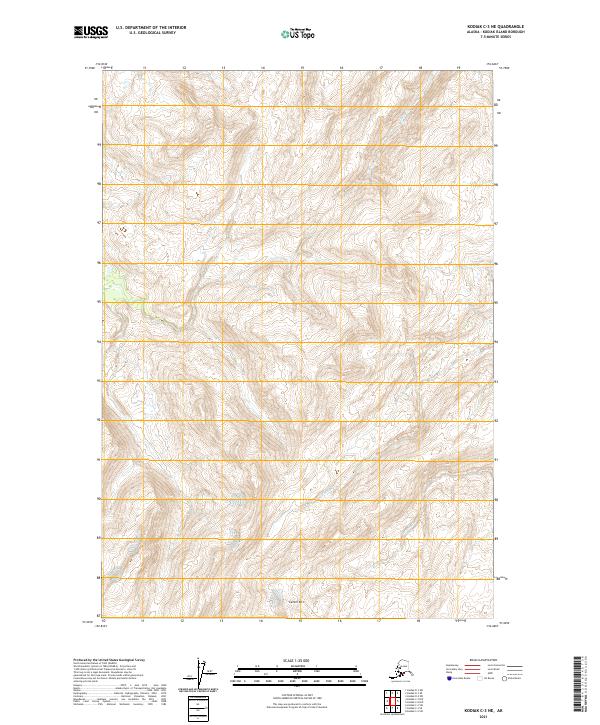 USGS Topographic Map – Kodiak C-3 NE