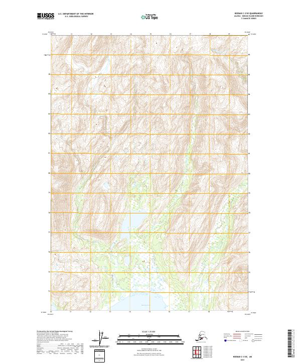USGS Topographic Map – Kodiak C-3 SE