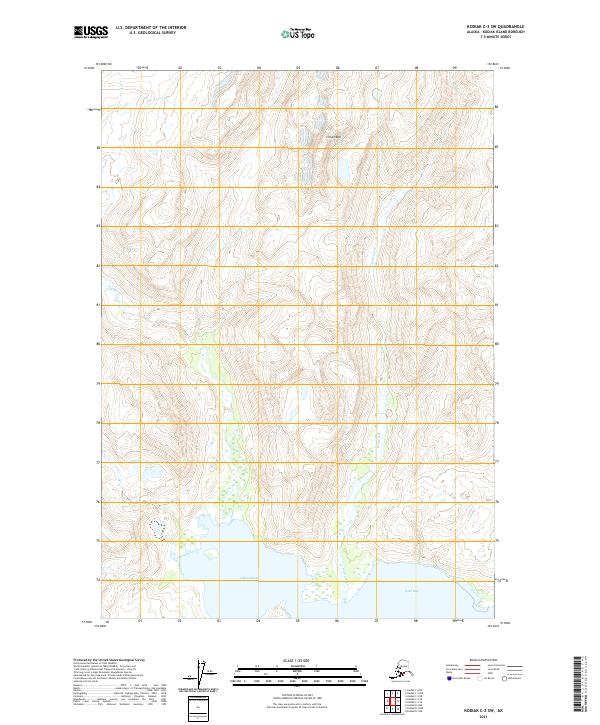 USGS Topographic Map – Kodiak C-3 SW