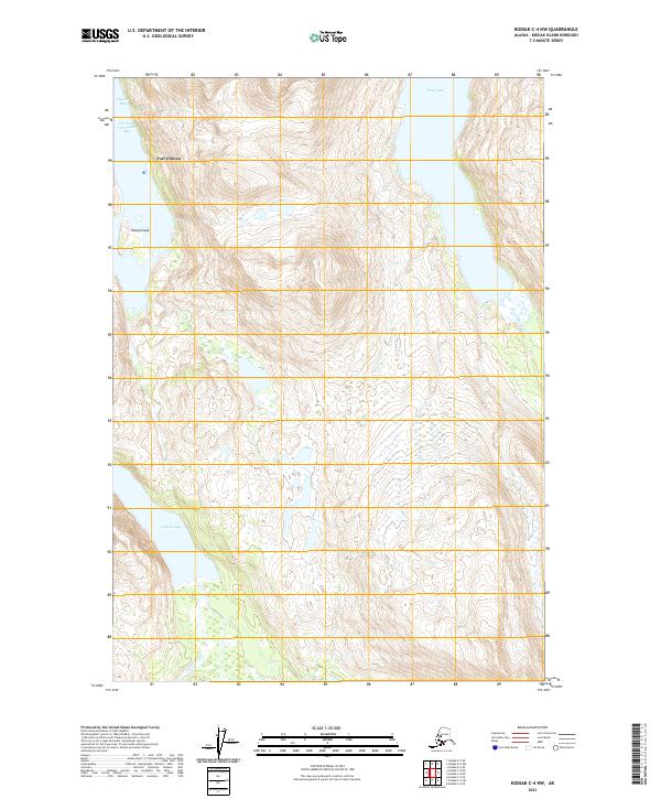 USGS Topographic Map – Kodiak C-4 NW