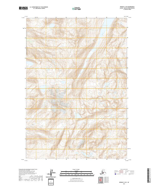 USGS Topographic Map – Kodiak C-4 SE