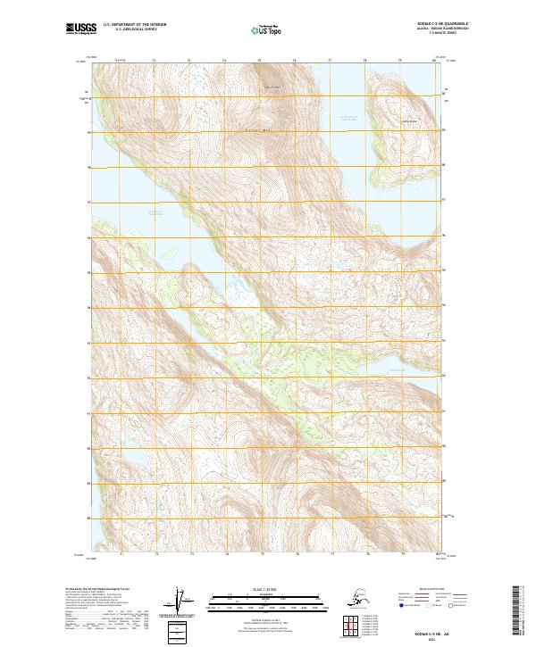 USGS Topographic Map – Kodiak C-5 NE