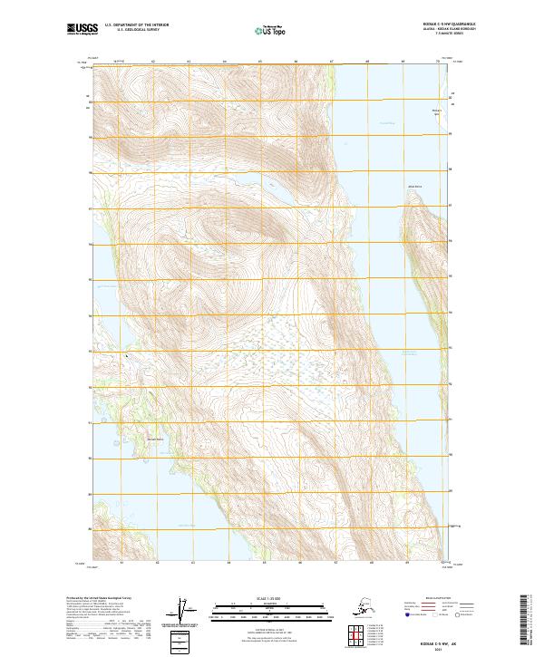 USGS Topographic Map – Kodiak C-5 NW