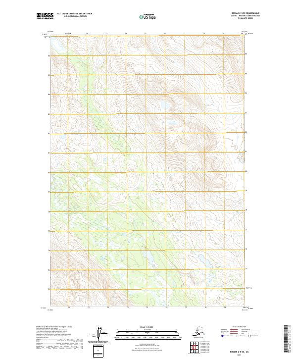 2021 Map of Kodiak C-5 SE, 2021 Print