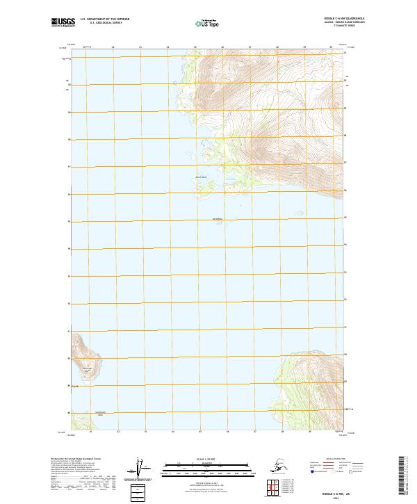 USGS Topographic Map – Kodiak C-6 NW