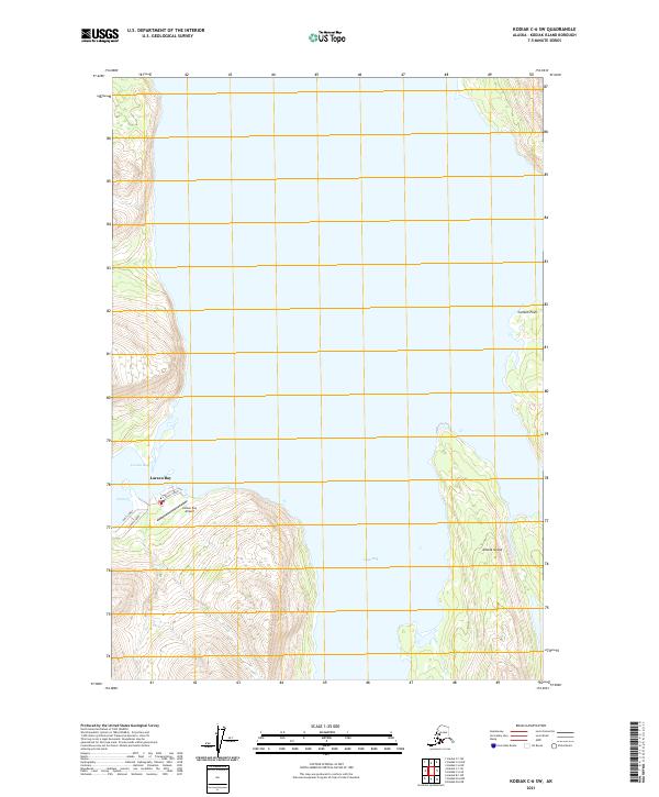 USGS Topographic Map – Kodiak C-6 SW