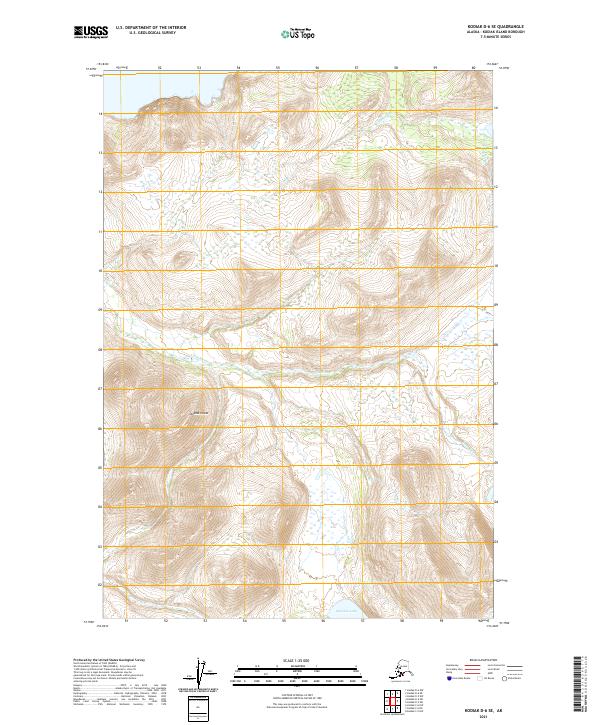 USGS Topographic Map – Kodiak D-6 SE