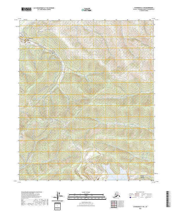 USGS Topographic Map – Livengood A-1 SW