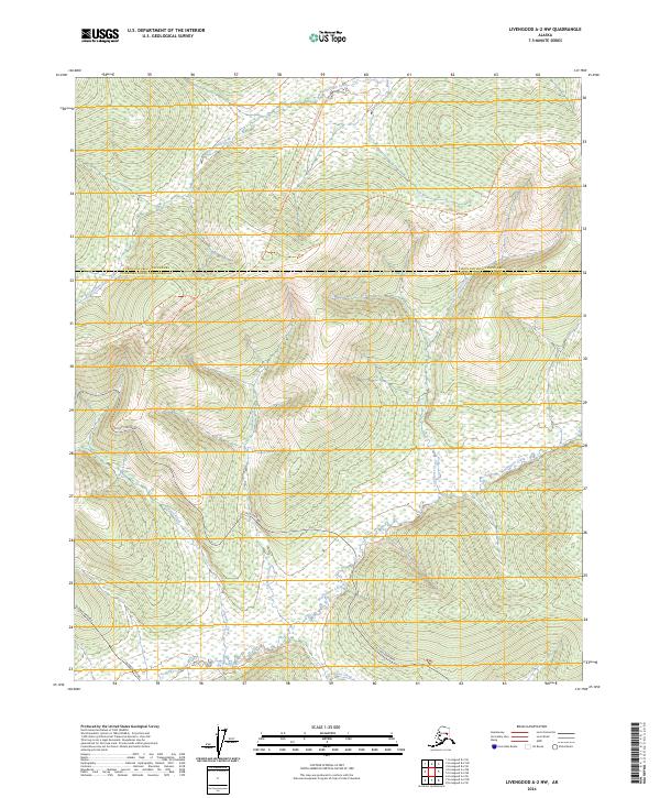USGS Topographic Map – Livengood A-2 NW