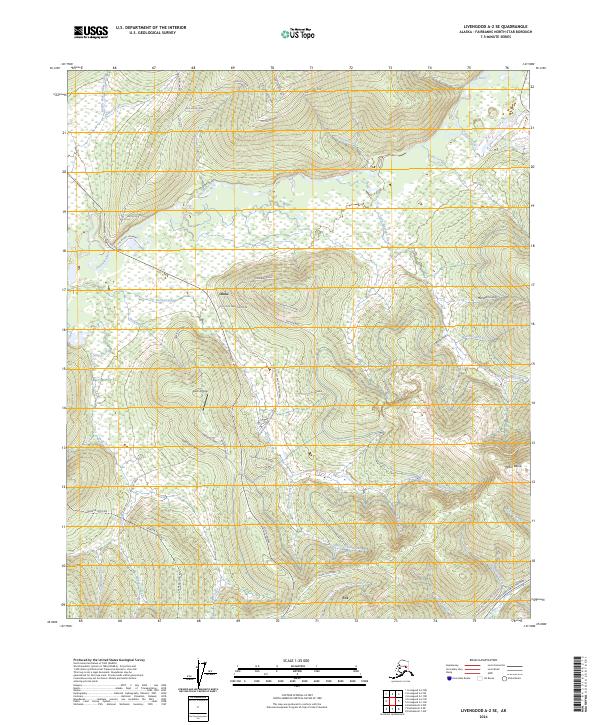 USGS Topographic Map – Livengood A-2 SE