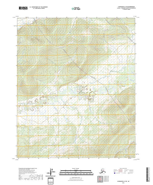 USGS Topographic Map – Livengood A-2 SW