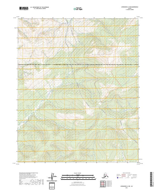 USGS Topographic Map – Livengood A-3 NE