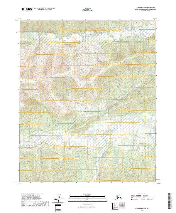 USGS Topographic Map – Livengood A-3 SE