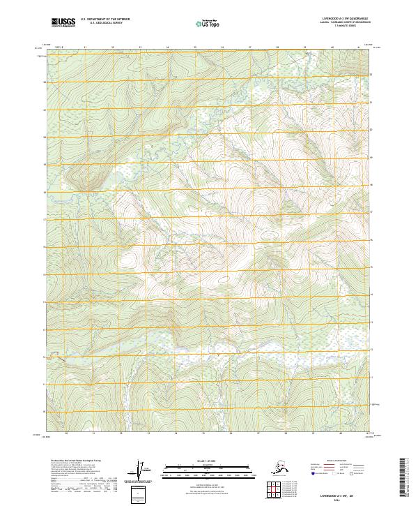 USGS Topographic Map – Livengood A-3 SW