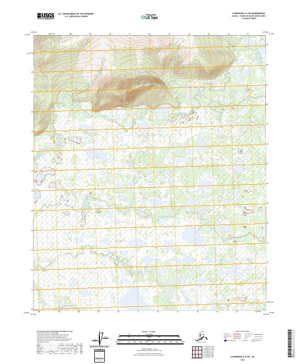2024 Map of Livengood A-4 SW, 2024 Print