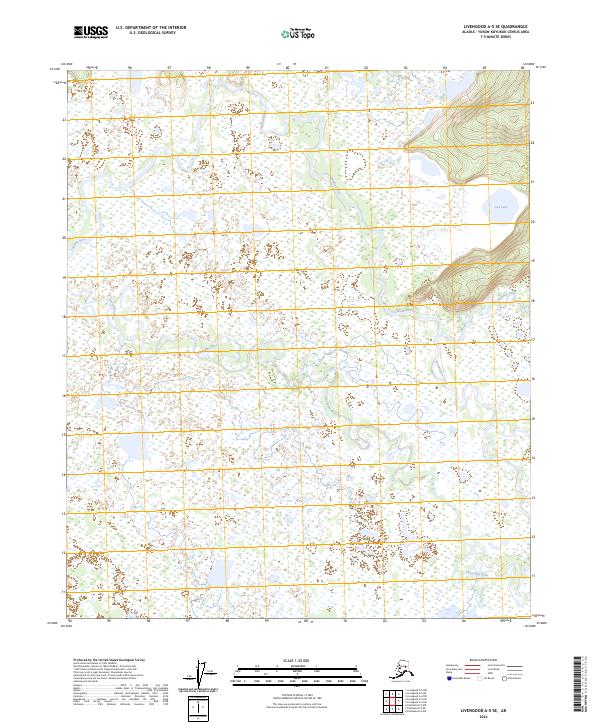 USGS Topographic Map – Livengood A-5 SE