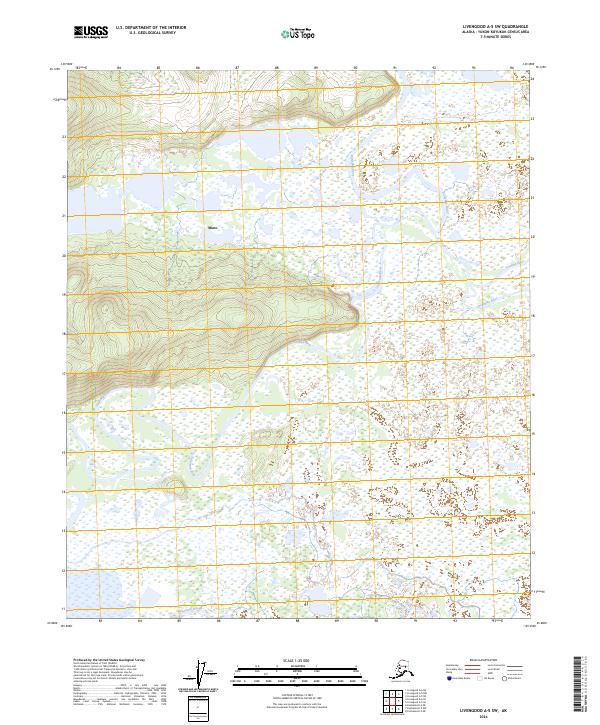 USGS Topographic Map – Livengood A-5 SW