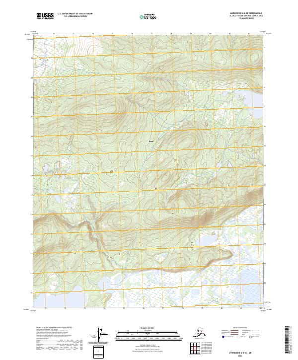 USGS Topographic Map – Livengood A-6 SE