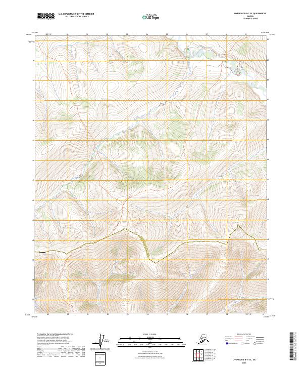 USGS Topographic Map – Livengood B-1 SE
