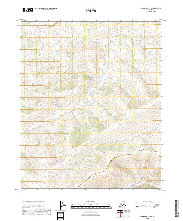 2024 Map of Livengood B-1 SW, 2024 Print