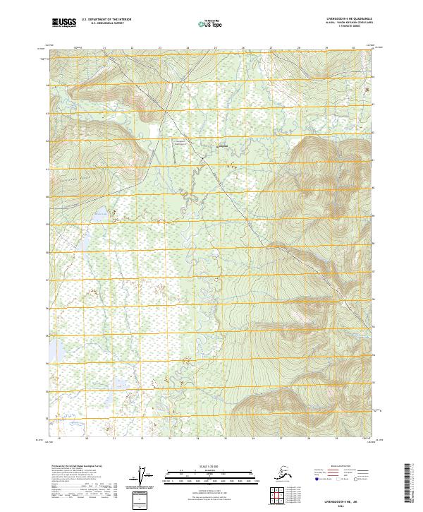 USGS Topographic Map – Livengood B-4 NE