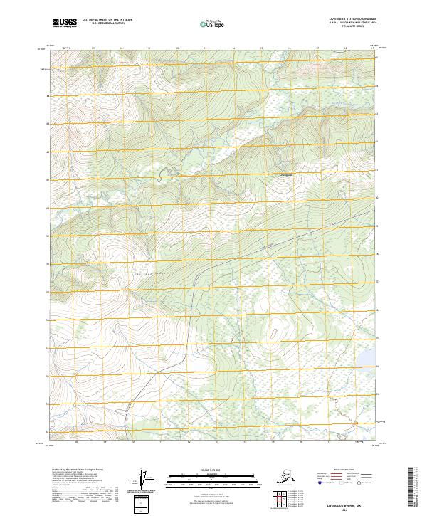 USGS Topographic Map – Livengood B-4 NW