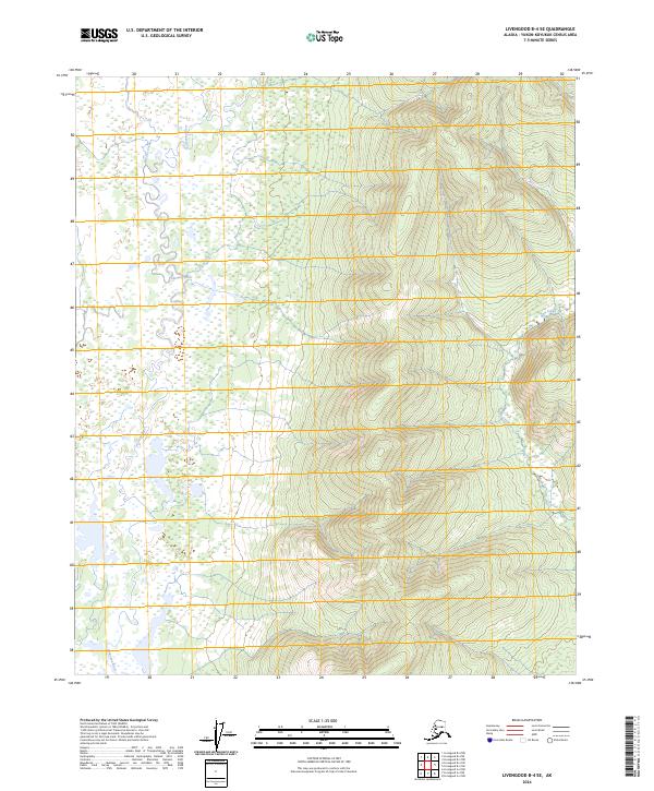 USGS Topographic Map – Livengood B-4 SE