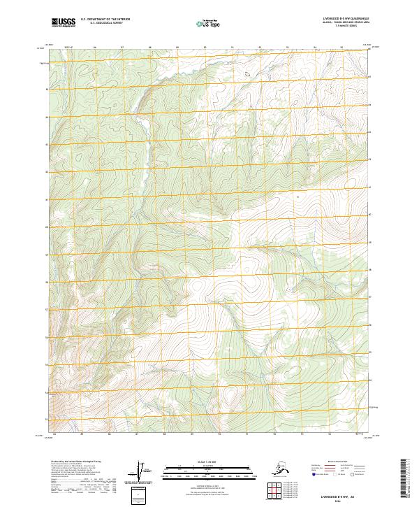 2024 Map of Livengood B-5 NW, 2024 Print