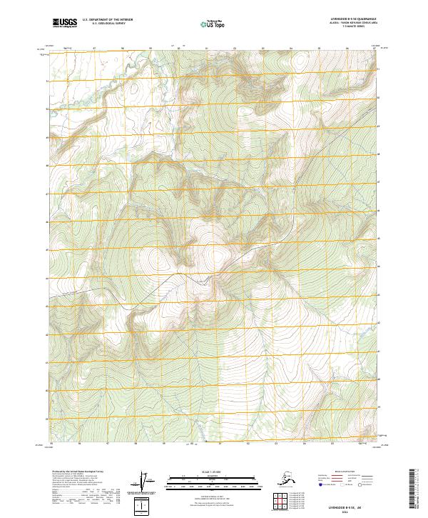 USGS Topographic Map – Livengood B-5 SE