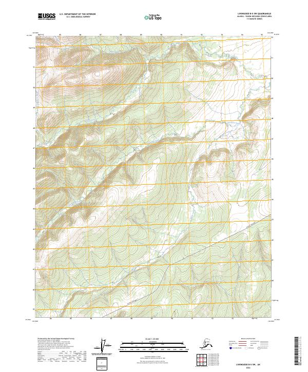 USGS Topographic Map – Livengood B-5 SW