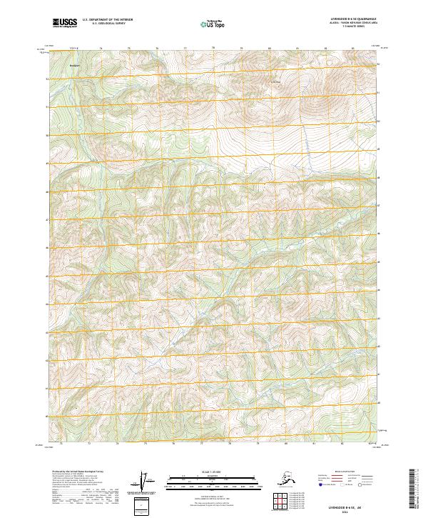 USGS Topographic Map – Livengood B-6 SE