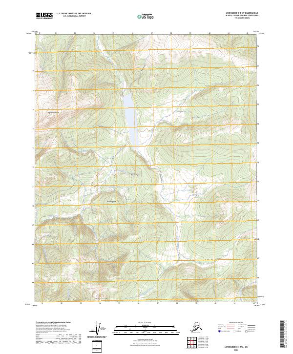 USGS Topographic Map – Livengood C-3 SW