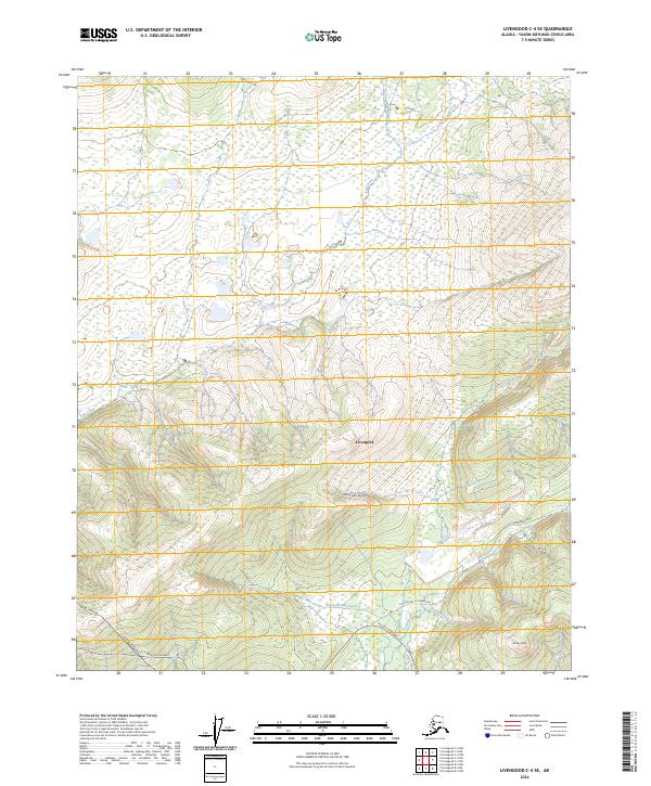 USGS Topographic Map – Livengood C-4 SE