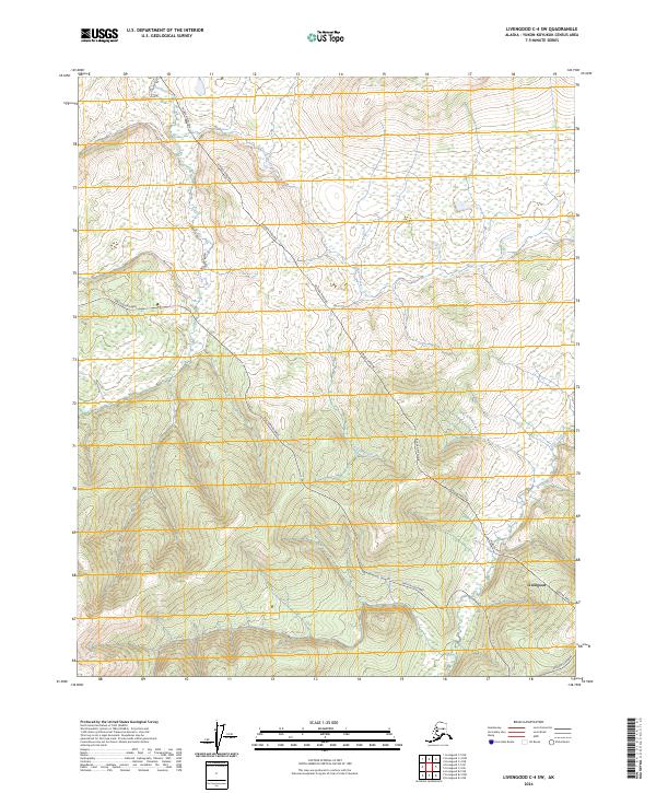 2024 Map of Livengood C-4 SW, 2024 Print