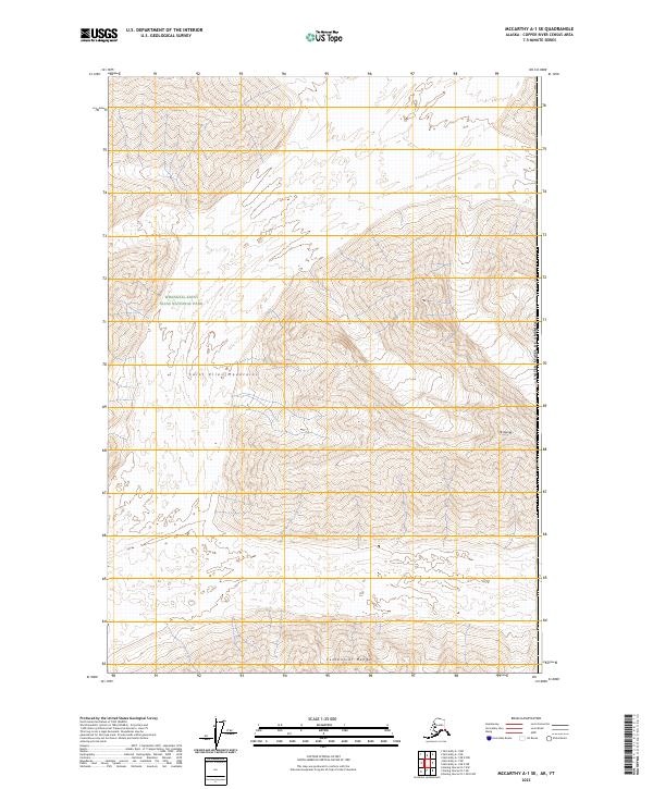 USGS Topographic Map – McCarthy A-1 SE