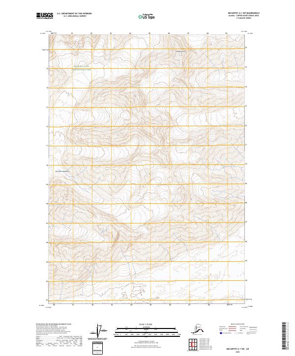 USGS Topographic Map – McCarthy A-1 SW