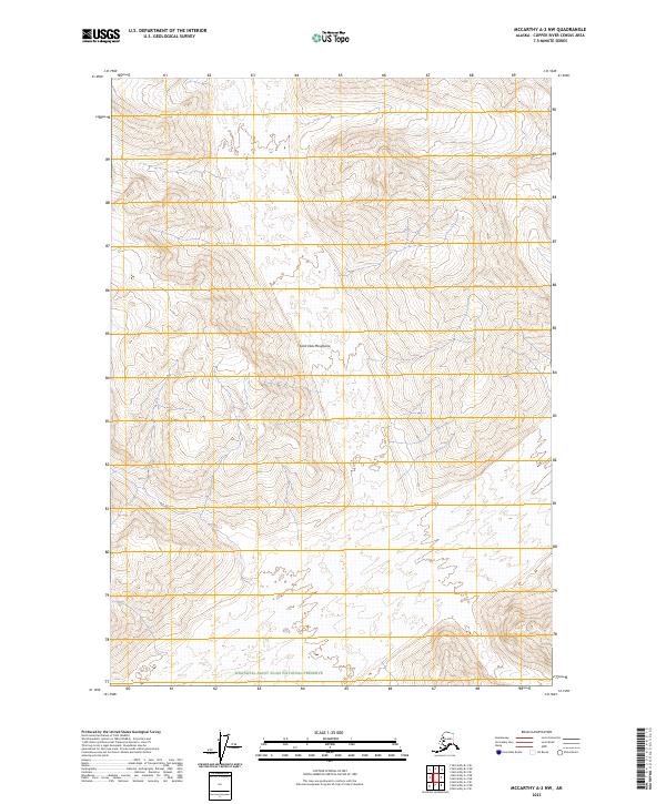 USGS Topographic Map – McCarthy A-2 NW