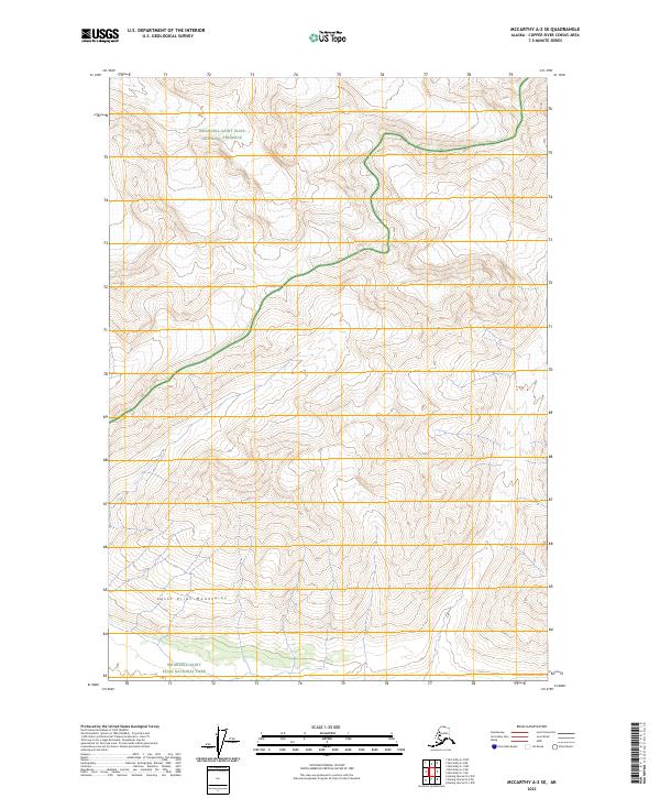 2023 Map of McCarthy A-2 SE, 2023 Print