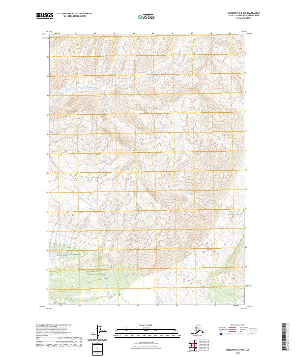USGS Topographic Map – McCarthy A-3 NW
