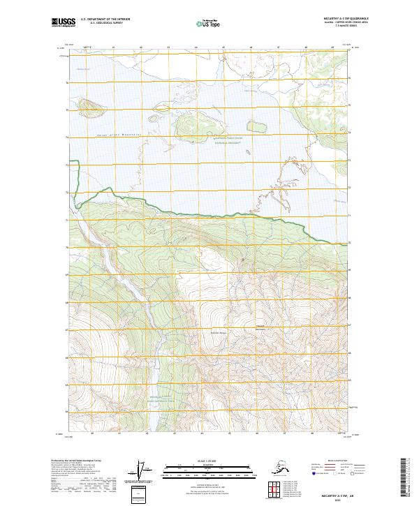 USGS Topographic Map – McCarthy A-3 SW